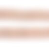 Fil 33cm 140pc env - perles pierre de lune rondelles facettées 3-4mm rose orange pastel irisé