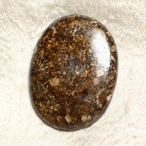 N39 - cabochon de pierre - bronzite ovale 40mm - 4558550087270
