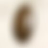 N37 - cabochon de pierre - bronzite ovale 40mm - 4558550087256