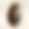 N38 - cabochon de pierre - bronzite ovale 38mm - 4558550087263