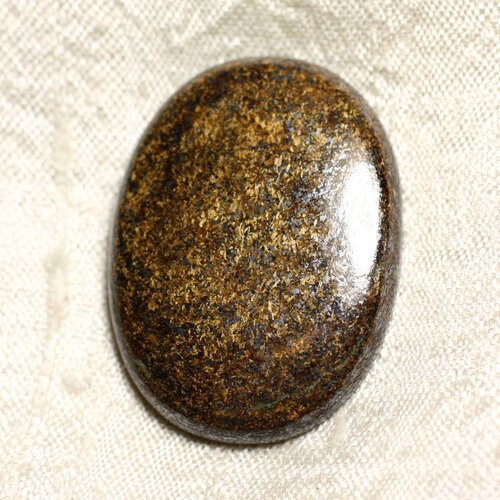 N36 - cabochon de pierre - bronzite ovale 39mm - 4558550087249