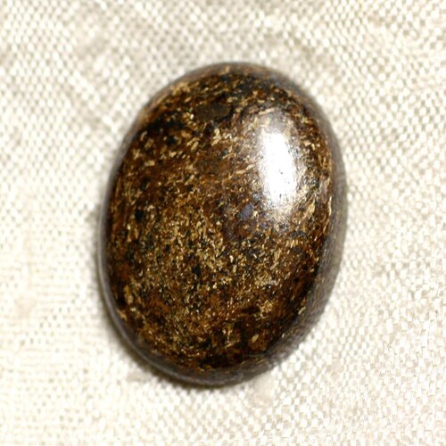 N18 - cabochon de pierre - bronzite ovale 23mm - 4558550087065