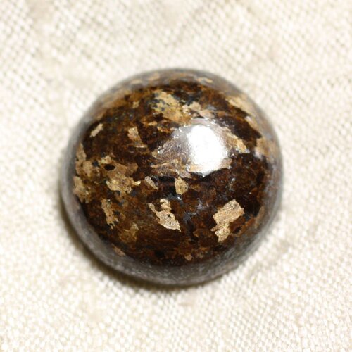 N1 - cabochon de pierre - bronzite rond 21mm - 4558550086891