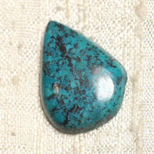 N7 - cabochon pierre semi précieuse - azurite goutte 23x17mm - 4558550079305
