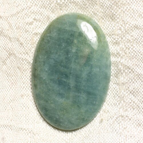 Cabochon de pierre - aigue marine ovale 40x27mm n57 - 4558550083296