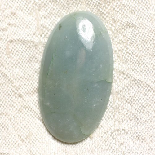 Cabochon de pierre - aigue marine ovale 39x22mm n50 - 4558550083227