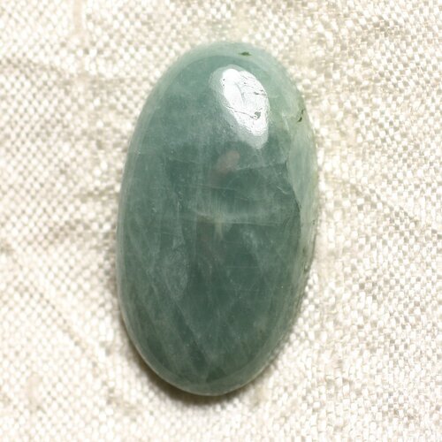 Cabochon de pierre - aigue marine ovale 31x26mm n53 - 4558550083258