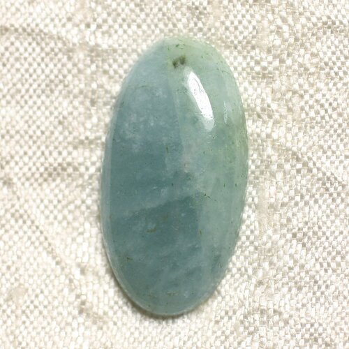 Cabochon de pierre - aigue marine ovale 30x15mm n42 - 4558550083142