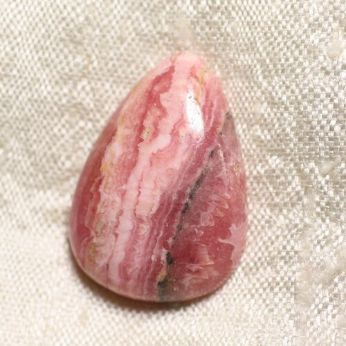 N13 - cabochon pierre - rhodochrosite goutte 26x18mm - 4558550093936