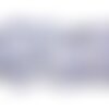 Fil 89cm 280pc env - perles de pierre - calcédoine bleue rocailles chips 5-10mm