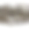 Fil 89cm 280pc env - perles de pierre - labradorite rocailles chips 5-10mm