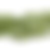 Fil 82cm 280pc env - perles pierre - peridot rocailles chips 2-5mm vert clair anis transparent