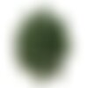 Fil 39cm 37pc env - perles de pierre - jade boules 10mm vert olive sapin