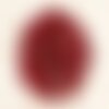 Fil 39cm 37pc env - perles de pierre - jade boules facettées 10mm rose rouge framboise