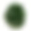 Fil 39cm 62pc env - perles pierre - jade boules 6mm vert olive foncé