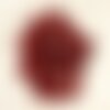 Fil 39cm 46pc env - perles de pierre - jade boules facettées 8mm rouge bordeaux