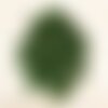 Fil 39cm 46pc env - perles de pierre - jade boules facettées 8mm vert olive