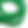 Fil 39cm 48pc env - perles de pierre - jade boules 8mm vert emeraude menthe