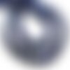 Fil 39cm 47pc env - perles de pierre - lapis lazuli boules facettées 8mm