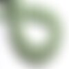 Fil 39cm 40pc env - perles de pierre - lave boules 10mm vert turquoise menthe