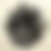 Fil 39cm 31pc env - perles de pierre - hématite cercles donuts cadres martelés 12mm