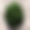 Fil 39cm 110pc env - perles de pierre - jade rondelles facettées 5x3mm vert olive