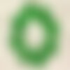 Fil 39cm 27pc env - perles de pierre - jade palets facettés 14mm vert emeraude