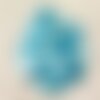 Fil 39cm 24pc env - perles nacre palets 14-15mm bleu turquoise