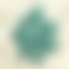 Fil 39cm 25pc env - perles de pierre turquoise synthèse reconstituée coeurs pourtours 15mm bleu turquoise