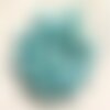 Fil 39cm 26pc env - perles de pierre turquoise synthèse reconstituée boules 14mm bleu turquoise