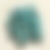 Fil 39cm 31pc env - perles de pierre turquoise synthèse reconstituée boules 12mm bleu turquoise