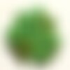 Fil 39cm 37pc env - perles de pierre turquoise synthèse reconstituée boules 10mm vert