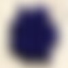 Fil 39cm 37pc env - perles de pierre turquoise synthèse reconstituée boules 10mm bleu nuit