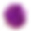Fil 39cm 48pc env - perles de pierre turquoise synthèse reconstituée boules 8mm violet