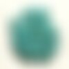 Fil 39cm 48pc env - perles de pierre turquoise synthèse reconstituée boules 8mm bleu turquoise