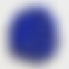Fil 39cm 63pc env - perles de pierre turquoise synthèse reconstituée boules 6mm bleu nuit