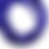 Fil 39cm 92pc env - perles de pierre turquoise synthèse reconstituée boules 4mm bleu nuit