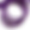 Fil 39cm 92pc env - perles de pierre turquoise synthèse reconstituée boules 4mm violet
