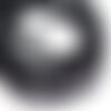 Fil 39cm 92pc env - perles de pierre turquoise synthèse reconstituée boules 4mm noir