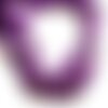 Fil 39cm 41pc env - perles de pierre turquoise synthèse ovales 9x7mm violet