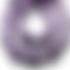 Fil 39cm 15pc env - perles de pierre turquoise synthèse gouttes 25x11mm violet