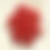 100pc - perles porcelaine ceramique boules 10mm rouge cerise