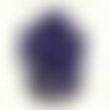 100pc - perles céramique porcelaine rondes irisées 12mm bleu nuit