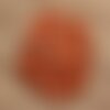 100pc - perles céramique porcelaine boules 6mm rouge orange marron