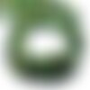 Fil 39cm 45pc env - perles pierre - chrysoprase boules 8mm vert jaune blanc noir