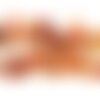 Fil 39cm 70pc env - perles de pierre - cornaline chips bâtonnets 10-22mm