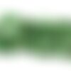 Fil 39cm 120pc env - perles de pierre - diopside vert rocailles chips batonnets 10-18mm