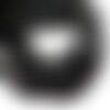 Fil 40cm 230pc env - perles de pierre - spinelle noire carrés heishi 3-4mm