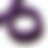 Fil 39cm 67pc env - perles de pierre turquoise synthèse os osselets 14x8mm violet