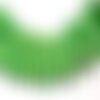 Fil 39cm 120pc env - perles de pierre turquoise synthèse marquises 28mm vert